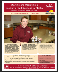 How to start a speciaty foods business in Alaska